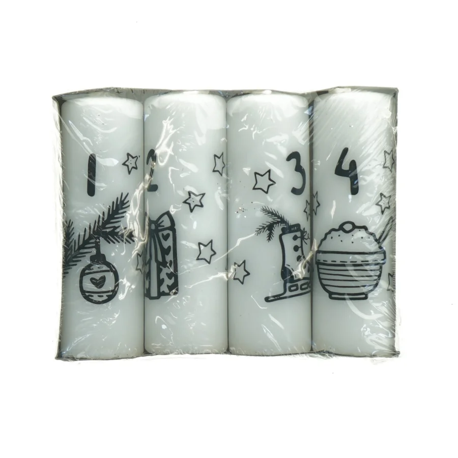 Adventslys (str. Et lys 12 x 4 cm)