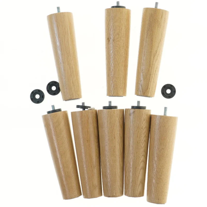 Træmøbelben med beslag (str. 20,5 cm)