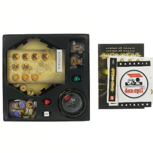 Bionicle brætspil: Jagten på Makuta fra Lego (str. 27x27 cm)