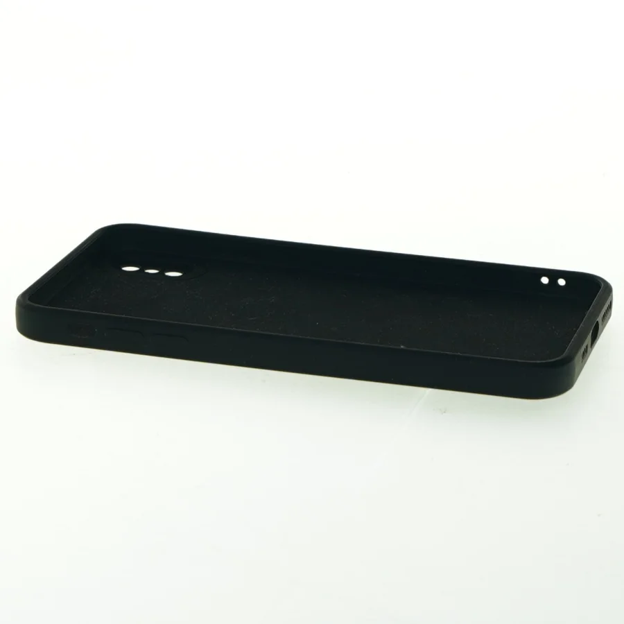 Sort mobiltelefon cover med Travis Scott design (str. 16x8 cm)