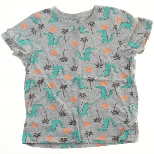 Grå T-shirt med krokodillemønster fra Lupilu (str. 116)
