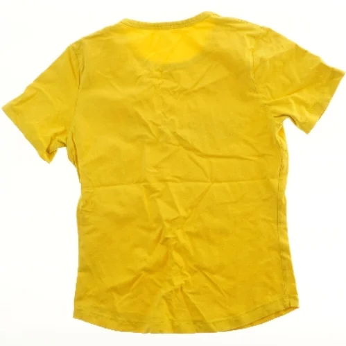 Gul T-shirt med tekst (str.  40x53 cm)
