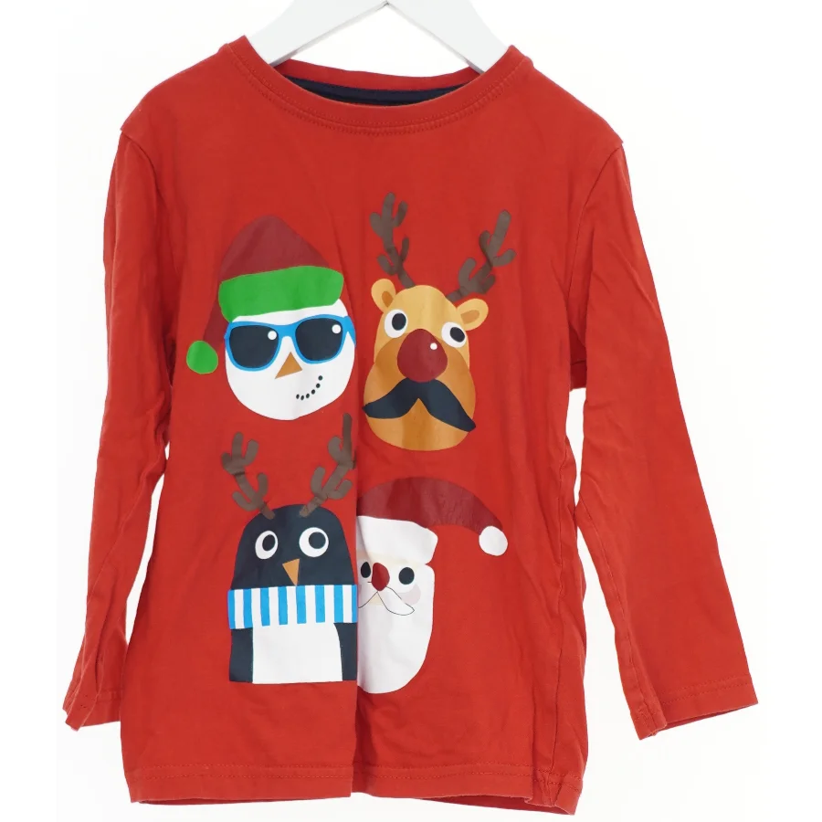 Rød julesweatshirt til børn fra Pepco (str. 116)