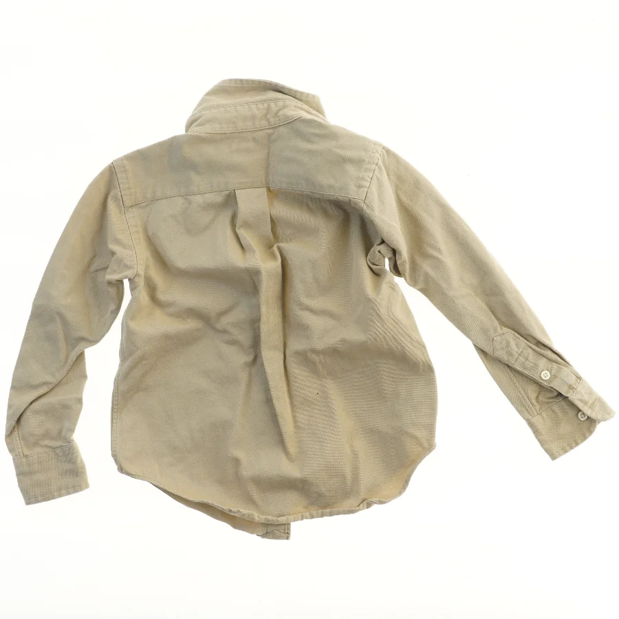 Lysebrun langærmet skjorte fra Ralph Lauren (str. 98)