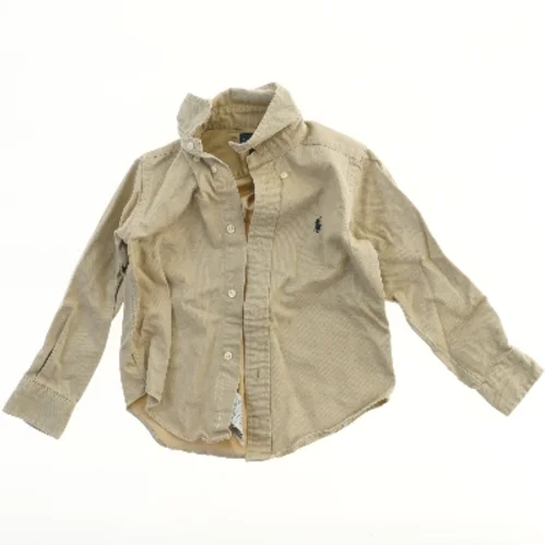 Lysebrun langærmet skjorte fra Ralph Lauren (str. 98)