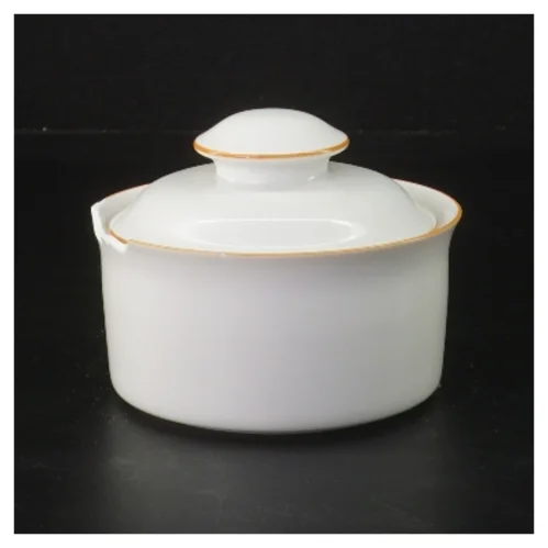 Porcelæns skål med låg fra Rörstrand (str. Ø 11 cm)