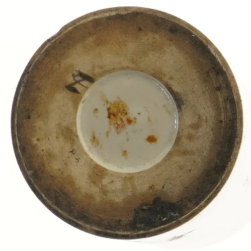 Dekorativ vase med fuglemotiv (str. Ø 11,5x27 cm)