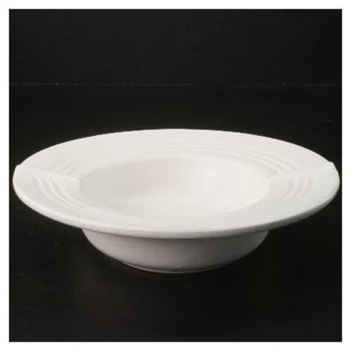 Hvid porcelænsaskebæger fra Søholm (str. Ø 20 cm)