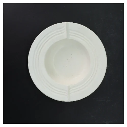 Hvid porcelænsaskebæger fra Søholm (str. Ø 20 cm)