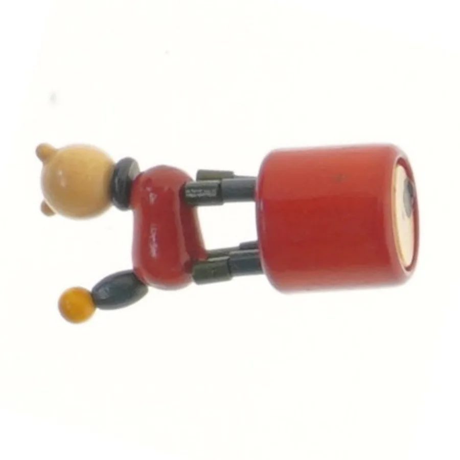 Træfigur af en kat (str. Ø 3,5x8 cm)