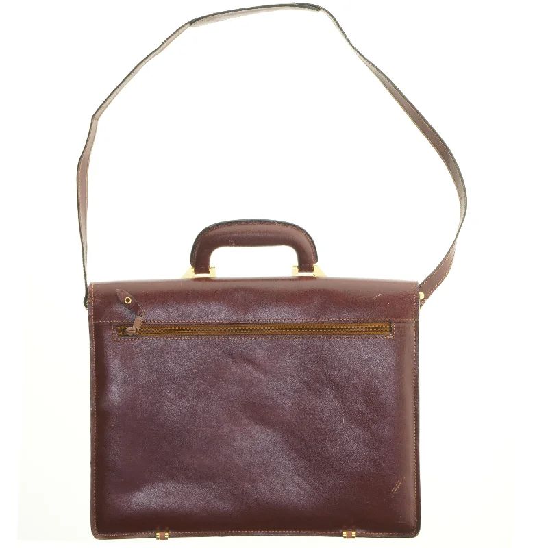 Læder dokumentmappe (str. 38 x 31 cm)