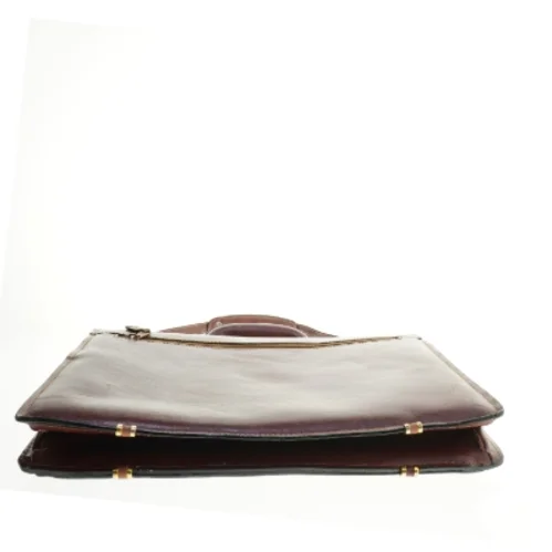 Læder dokumentmappe (str. 38 x 31 cm)