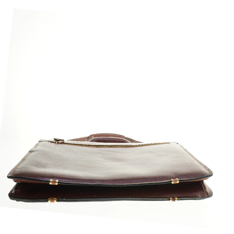 Læder dokumentmappe (str. 38 x 31 cm)