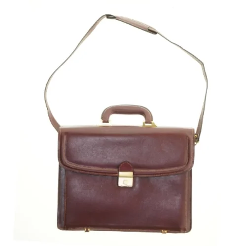 Læder dokumentmappe (str. 38 x 31 cm)