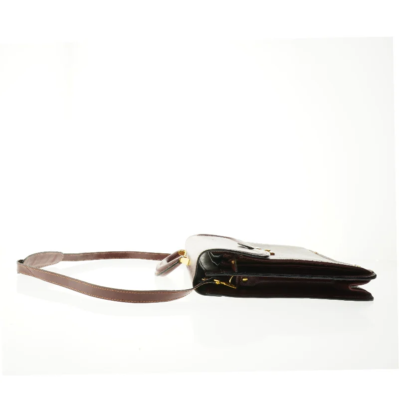 Læder dokumentmappe (str. 38 x 31 cm)