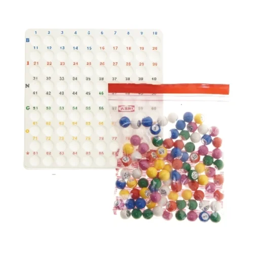 Bingoplade med kugler (str. 28x28 cm)