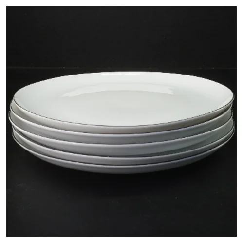 Hvide middagstallerkener, 5 stykker fra Atelier (str. 5 styk, ø 25 cm)