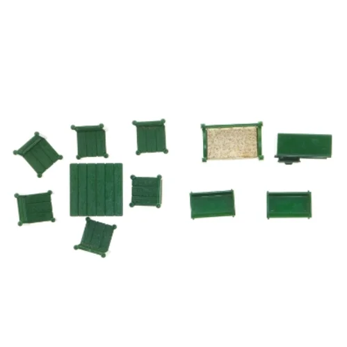 Dukkehusmøbler (str. Stol 6 x 4 x 4 cm seng 7,5 x 5 x 5 cm)