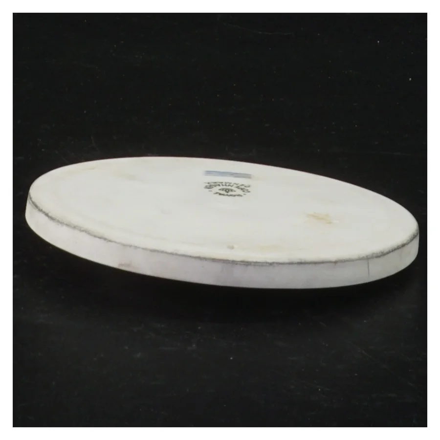 Hvid porcelænsplatte med relief af H.C.Andersen fra Royal Copenhagen (str. Ø 10,5 cm)