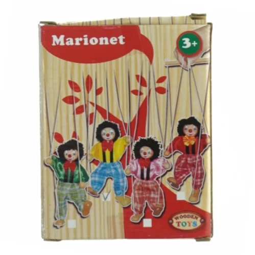 Marionetdukke i træ (str. Længde af dukke. 20 cm)