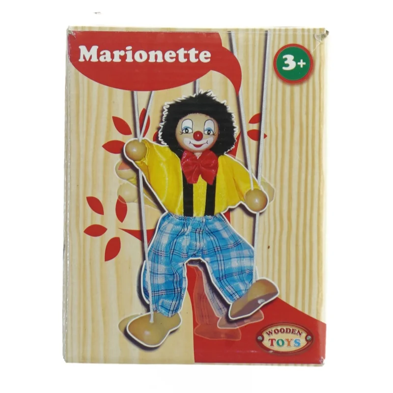 Marionetdukke i træ (str. Længde af dukke. 20 cm)
