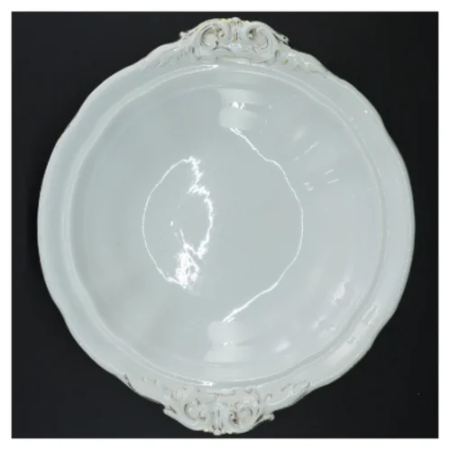 Hvid serveringsskål (str. 29 x 26,5 x 6 cm)