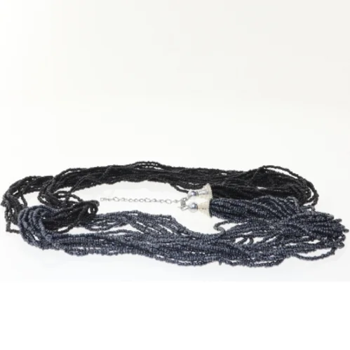 Multirækket perlehalskæde (str. 80 cm)