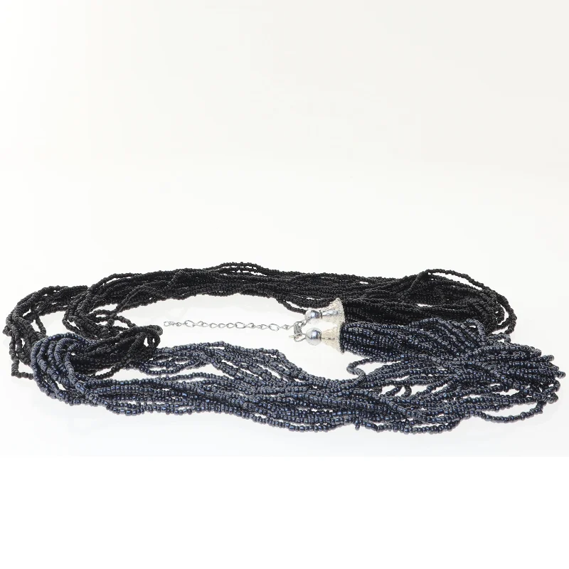 Multirækket perlehalskæde (str. 80 cm)