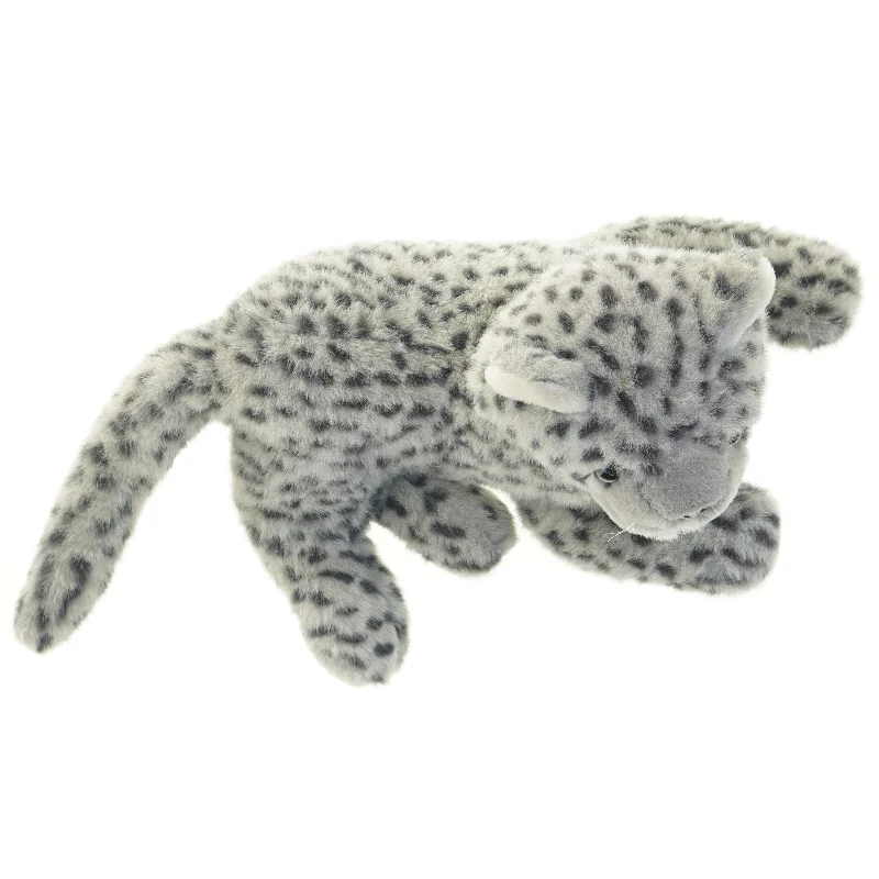 Tøjdyr sneleopard (str. 70 x 32 x 30 cm)