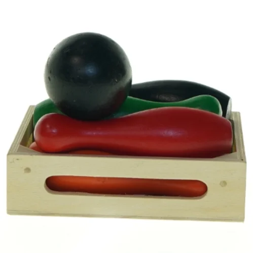 Trækegle- og kuglesæt (str. Højde af kegle. 11 cm)