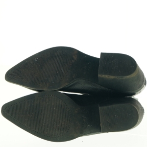 Sorte ankelstøvler i krokodille look fra New Look (str. 40)