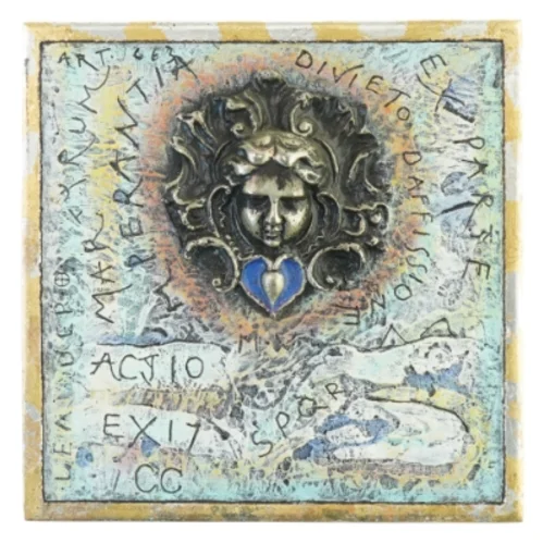 Dekorativ æske med kunstnerisk relief fra Rikki Tikki (str. 22,5x6 cm)