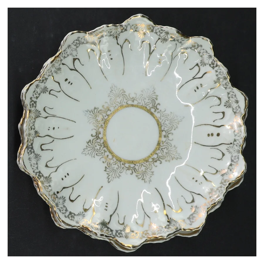 Porcelænsdesserttallerkener fra M Z (str. Ø. 16 cm)