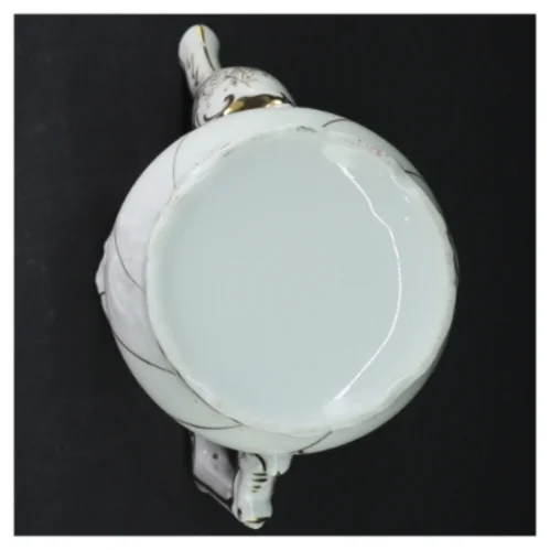 Dekorativ porcelænskande (str. H. 25 cm)