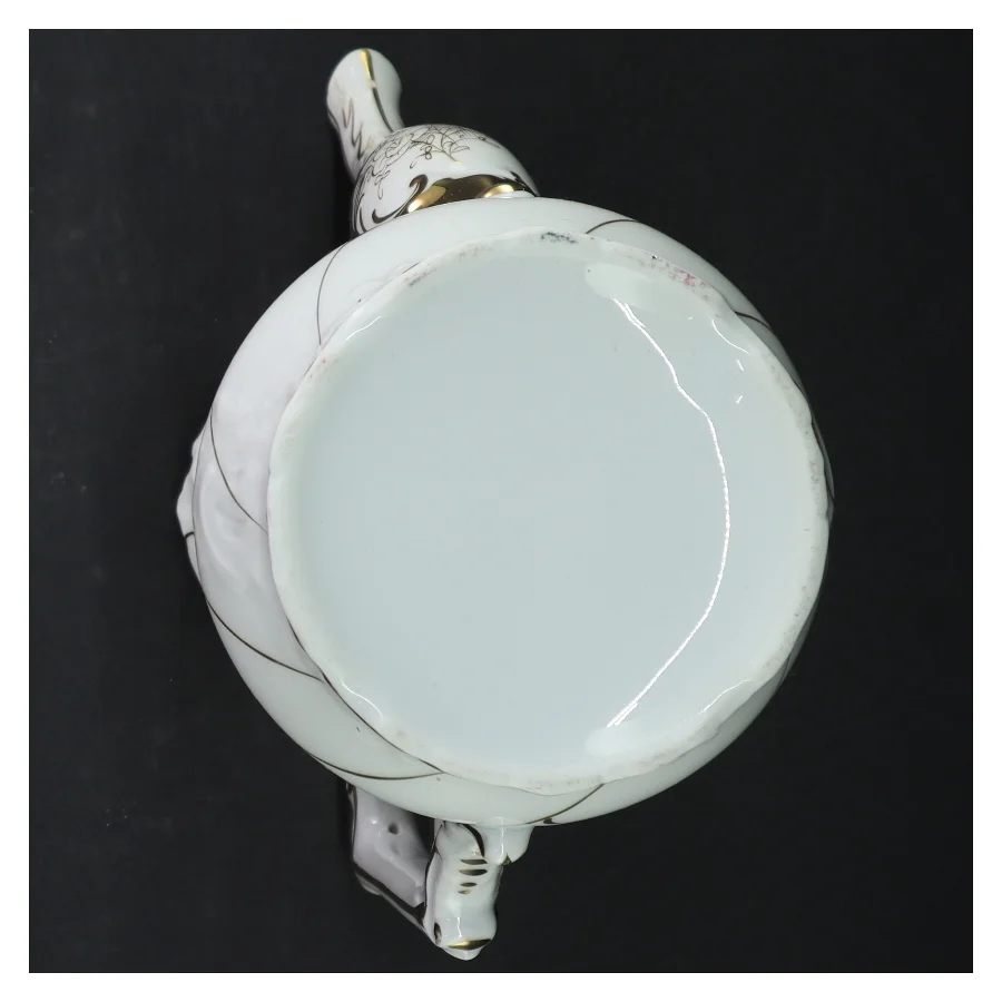 Dekorativ porcelænskande (str. H. 25 cm)