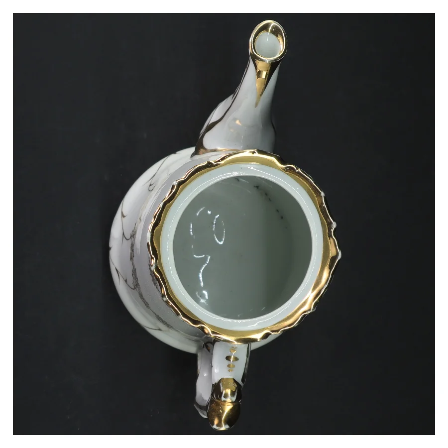 Dekorativ porcelænskande (str. H. 25 cm)