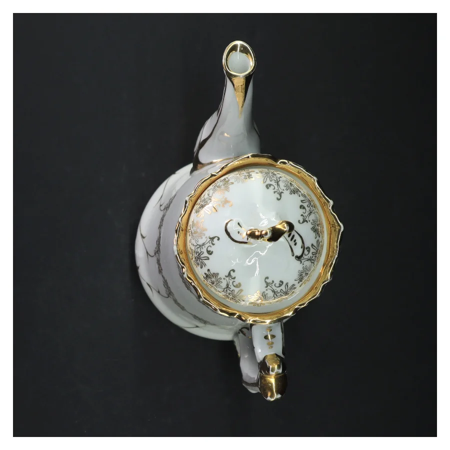 Dekorativ porcelænskande (str. H. 25 cm)