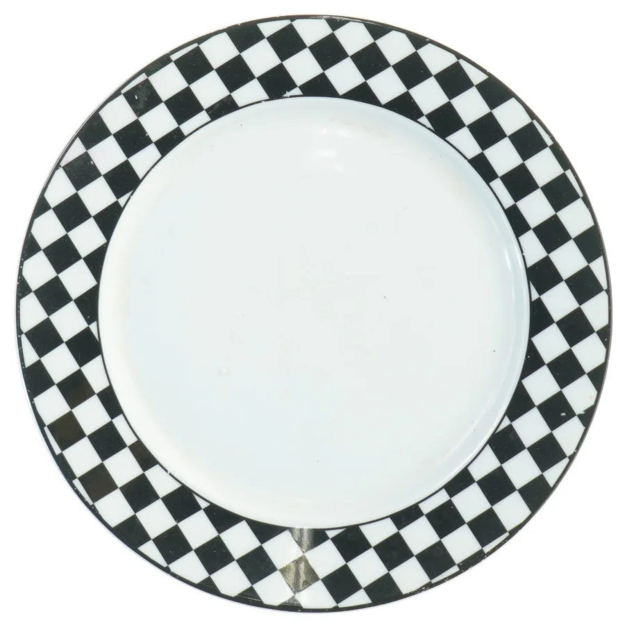Pillivuyt Porcelæn, Tjekkeret Mønster fra Pillivuyt (str. Ø 20 cm)