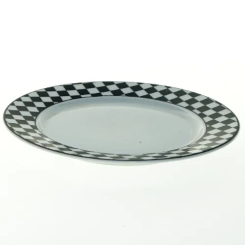 Pillivuyt Porcelæn, Tjekkeret Mønster fra Pillivuyt (str. Ø 20 cm)
