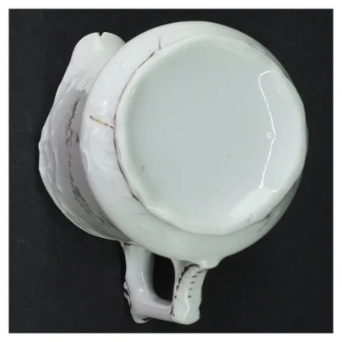 Porcelænskande med guldkant (str. 10 cm)