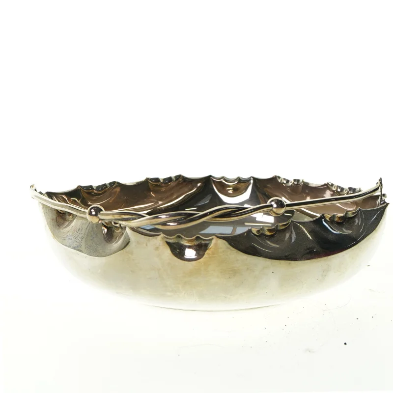 Sølvskål (str. 20 x 4 cm)