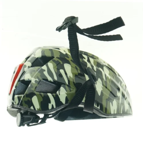 Cykelhjelm med camouflage mønster (str. 48 til 54 cm)
