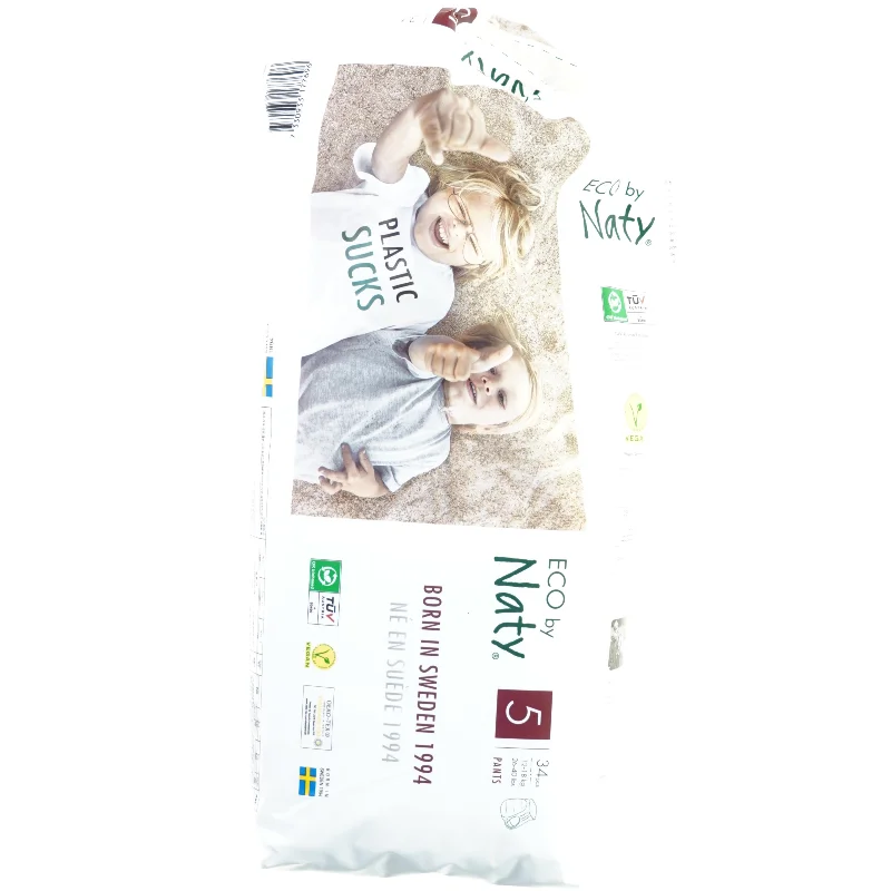 ØKO Ble-pants str.5 fra Naty (str. 34 x 20 gang 15 cm)