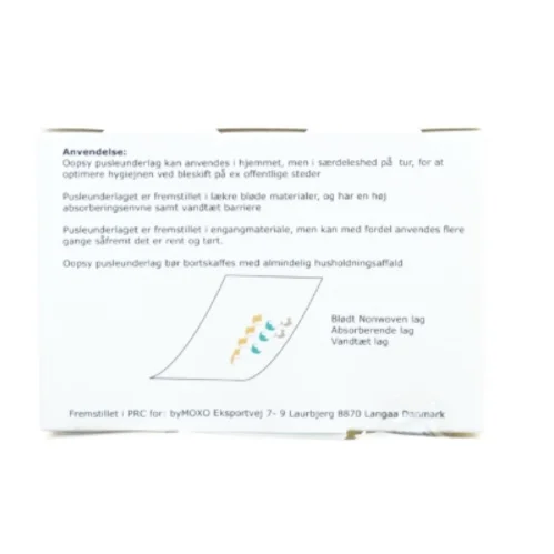 Baby pusleunderlag fra oopsy (str. 19 x 13 cm)