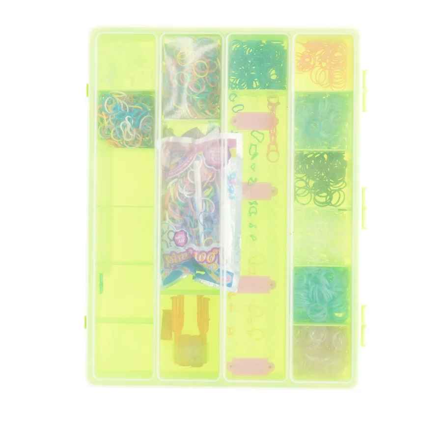 Elastikker i opbevaringsboks (str. 35 x 26 cm)