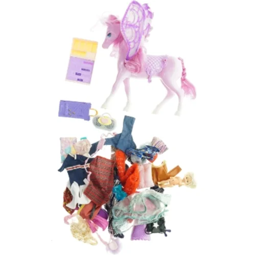 Dukketøj og tilbehør (str. Passer til standard mode dukker.)