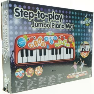 Step-to-Play Jumbo Klaver Måtte (str. 175 x 65 cm)