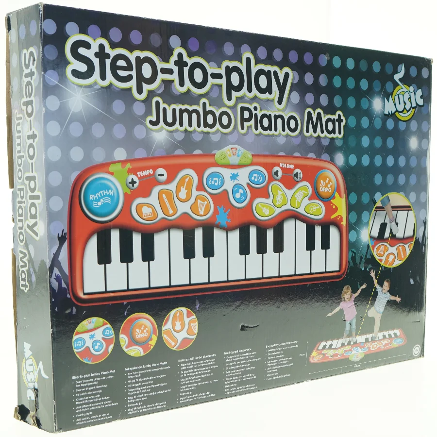 Step-to-Play Jumbo Klaver Måtte (str. 175 x 65 cm)