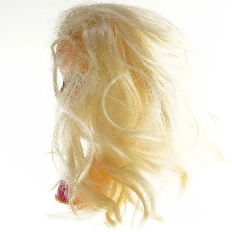 Frisørtræningsdukke med langt blondt hår (str. 21 cm)