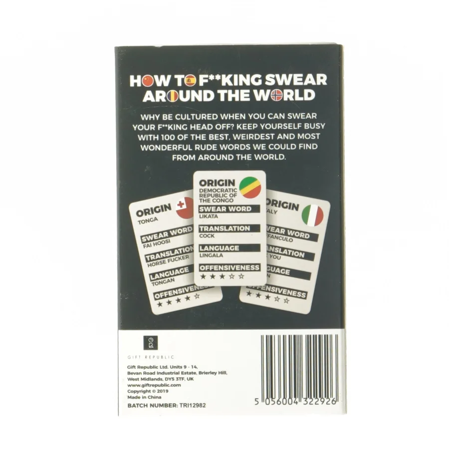How to F**king Swear Around the World (Bog) (str. 15x3,5x9,5 cm)